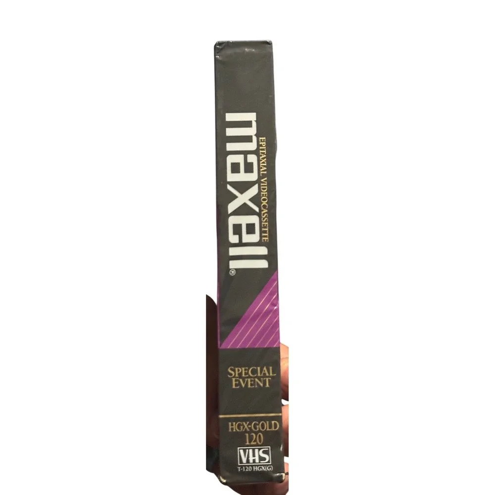 Maxell HGX‎ GOLD 120 VHS Special Event Videocassette Tape New Sealed